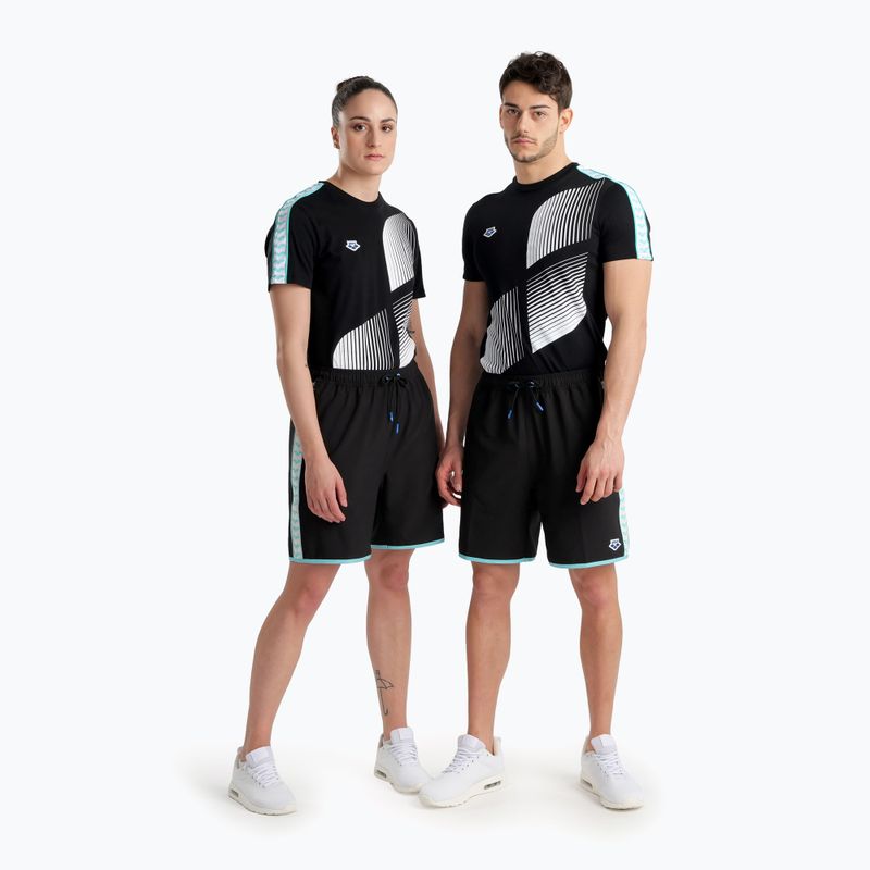Шорти Arena Icons Team Stripe Bermuda Logo black/white/blue diamond
