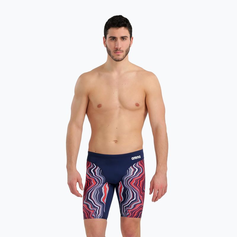Плавки-джаммери чоловічі Arena Swim Jammer Marbled navy/red multi 6