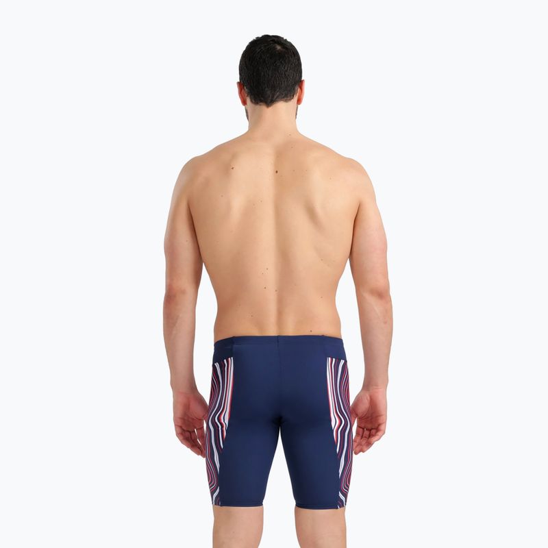 Плавки-джаммери чоловічі Arena Swim Jammer Marbled navy/red multi 7