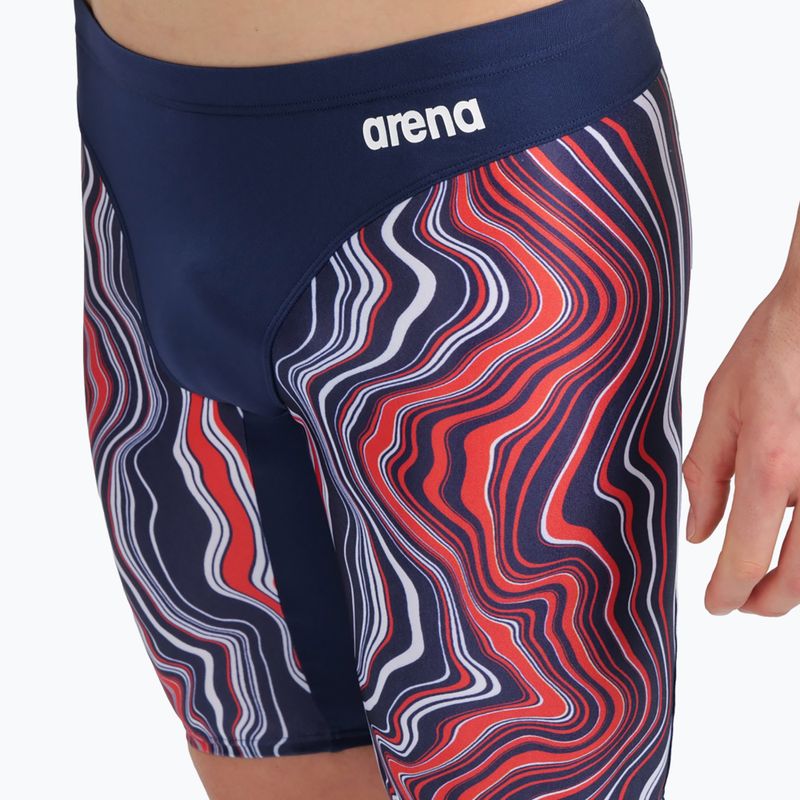 Плавки-джаммери чоловічі Arena Swim Jammer Marbled navy/red multi 8