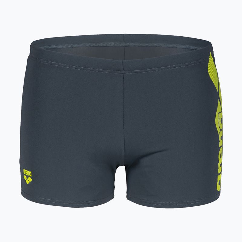 Плавки чоловічі Arena Optimal Short asphalt/soft green 5