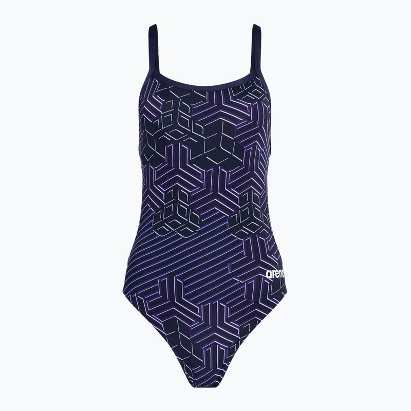 Купальник суцільний жіночий arena Kikko Pro Challenge Back navy/navy multi