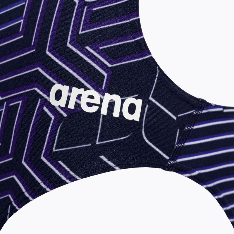 Купальник суцільний жіночий arena Kikko Pro Challenge Back navy/navy multi 3