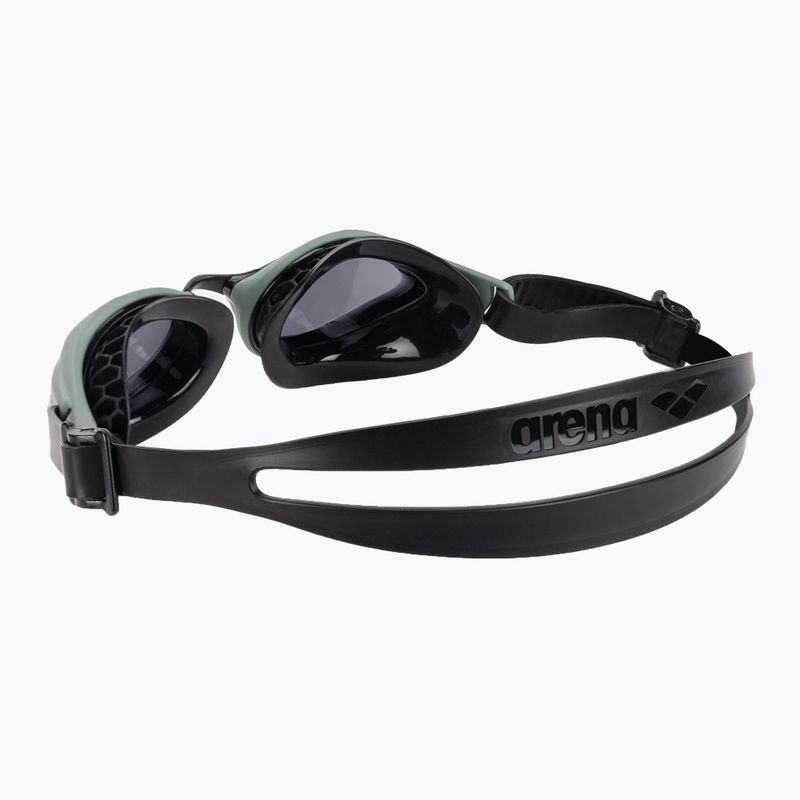 Окуляри для плавання Arena Air Bold Swim димчасті/темно-оливкові/чорні 4