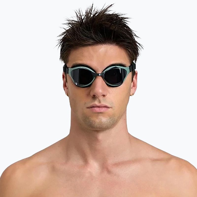 Окуляри для плавання Arena Air Bold Swim димчасті/темно-оливкові/чорні 15