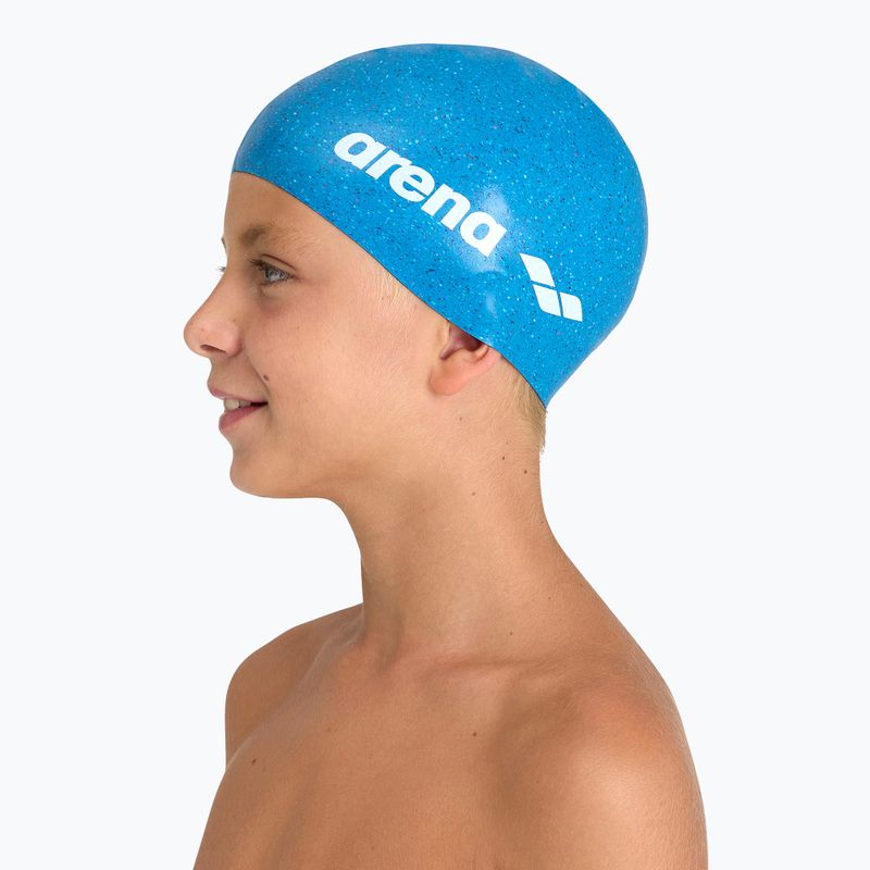 Шапочка для плавання дитяча arena Silicone Cap Jr blue multi 3