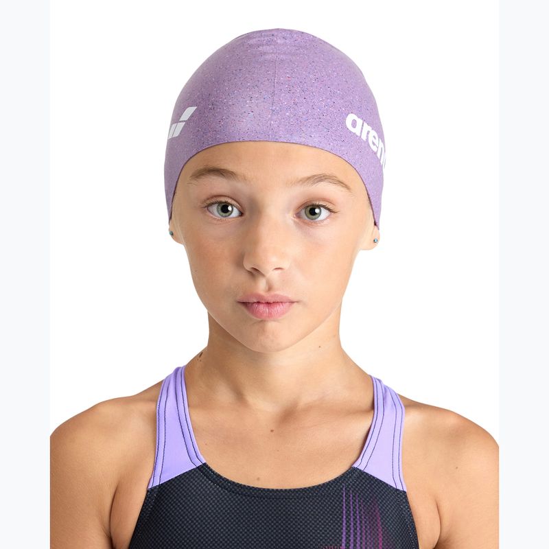 Шапочка для плавання дитяча arena Silicone Cap Jr pink multi 2