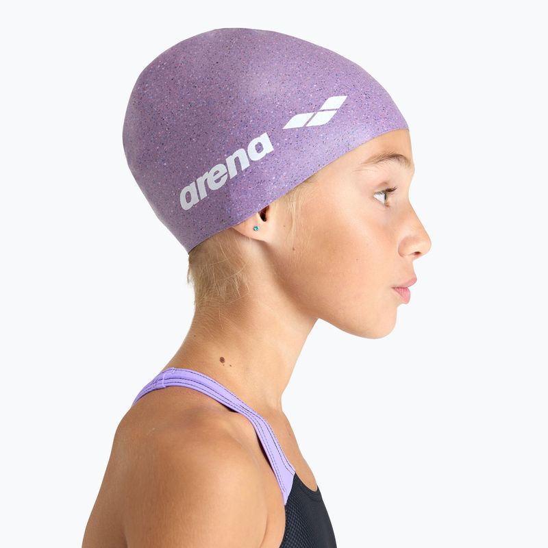 Шапочка для плавання дитяча arena Silicone Cap Jr pink multi 3