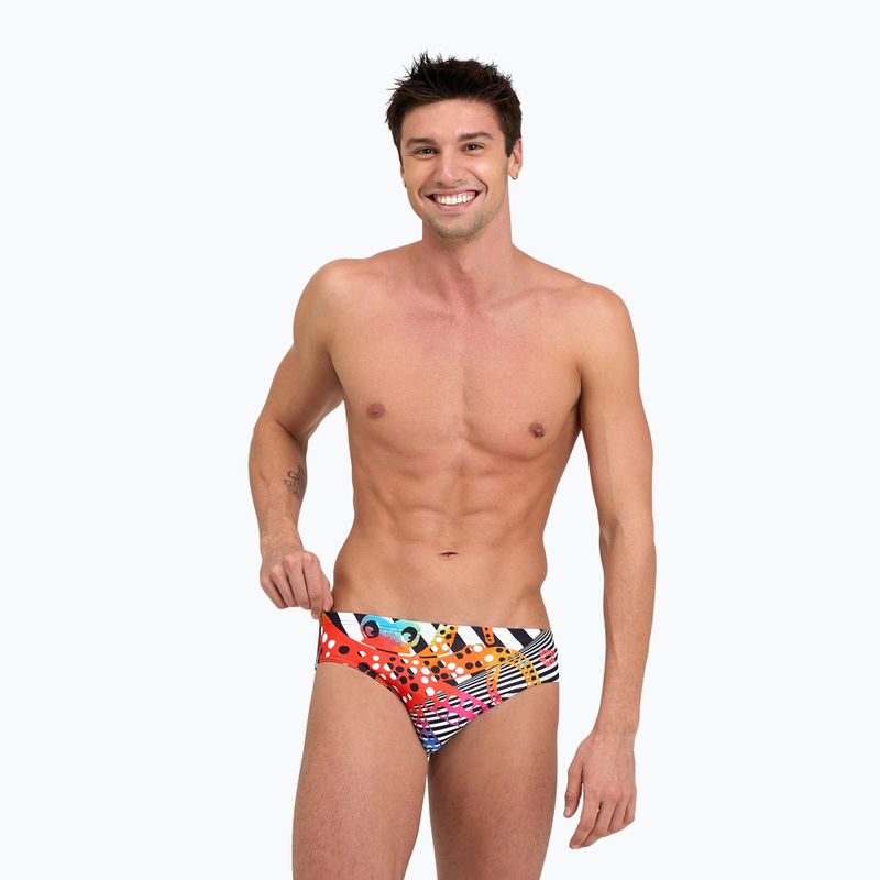 Плавки чоловічі Arena Crazy Octopus Swim Briefs black/white multi 4