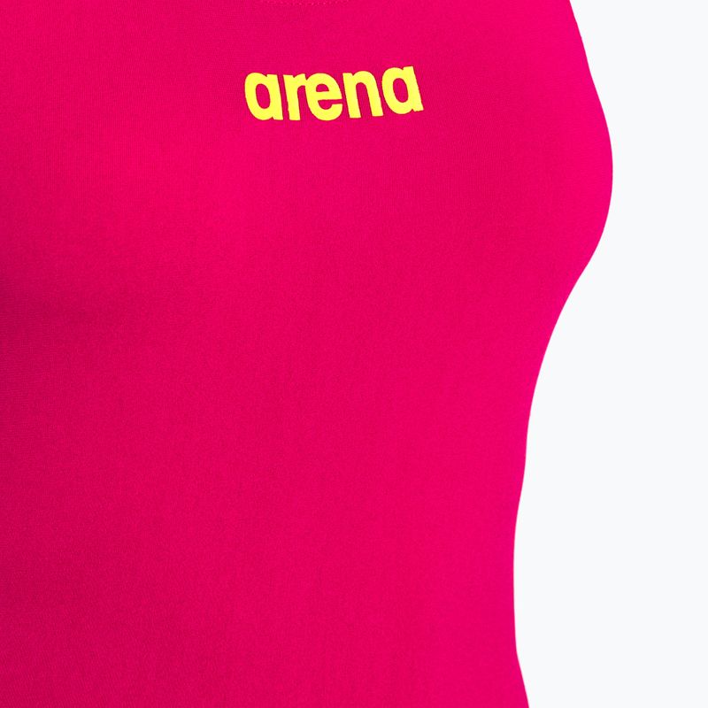 Купальник суцільний жіночий Arena Team Swim Tech Solid freak rose/soft green 3