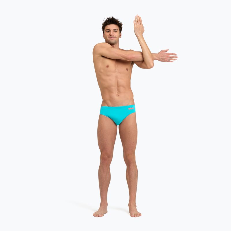 Плавки чоловічі Arena Team Swim Briefs Solid martinica/floreale 4