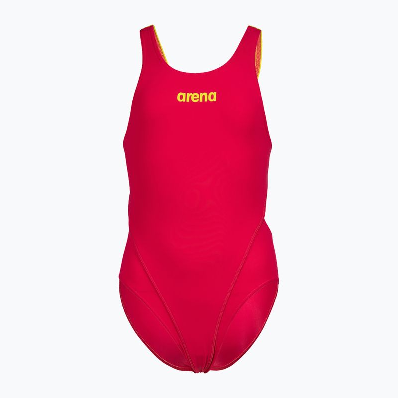Купальник суцільний дитячий Arena  Team Swim Tech Solid freak rose/soft green 4