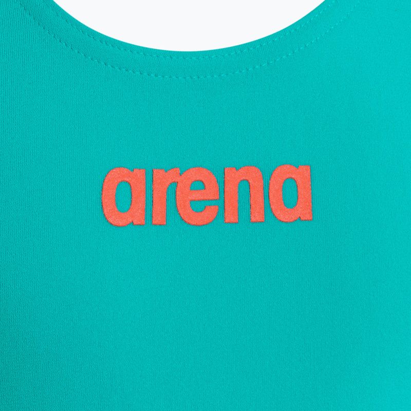 Купальник суцільний дитячий Arena  Team Swim Tech Solid martinica/floreale 3