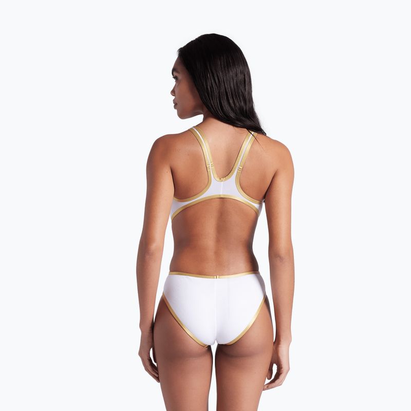 Купальник суцільний жіночий Arena One Biglogo One Piece white/gold 8
