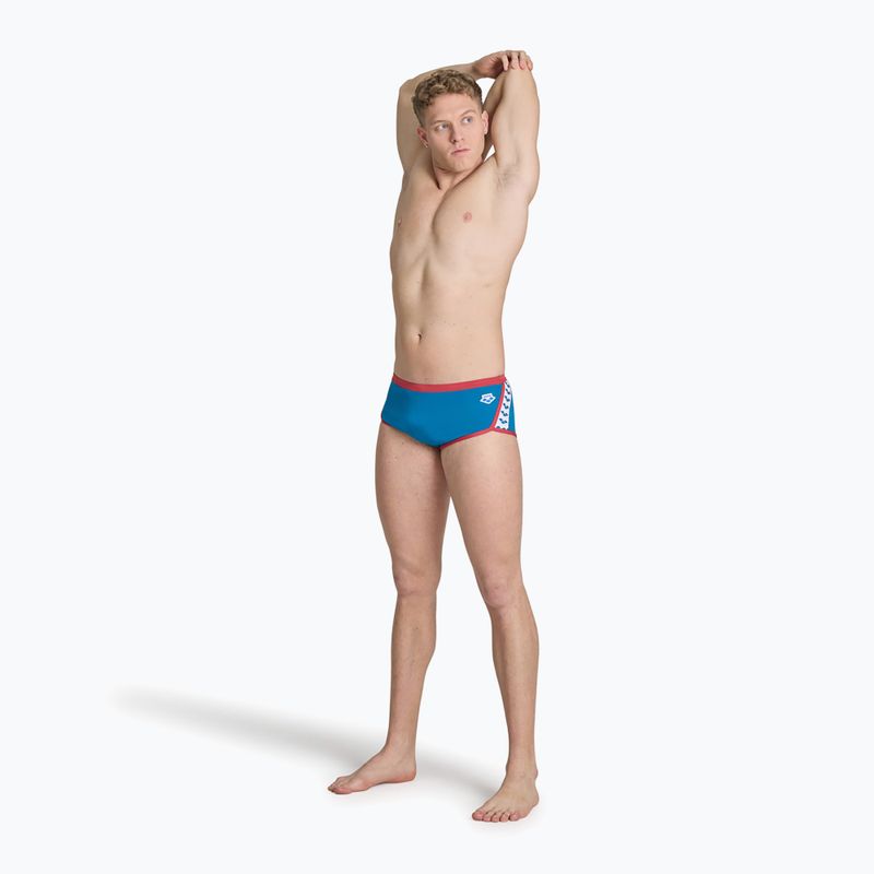 Чоловічі плавки Icons Swim заниженою талією короткі суцільні сині плавки cosmo/astro червоні плавки-боксери 4