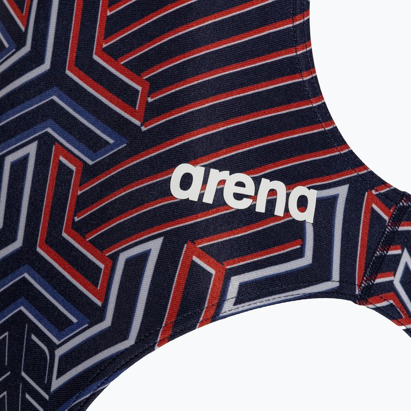 Купальник суцільний жіночий arena Kikko Pro Swimsuit Challenge Back navy/team redwhiteblue 3
