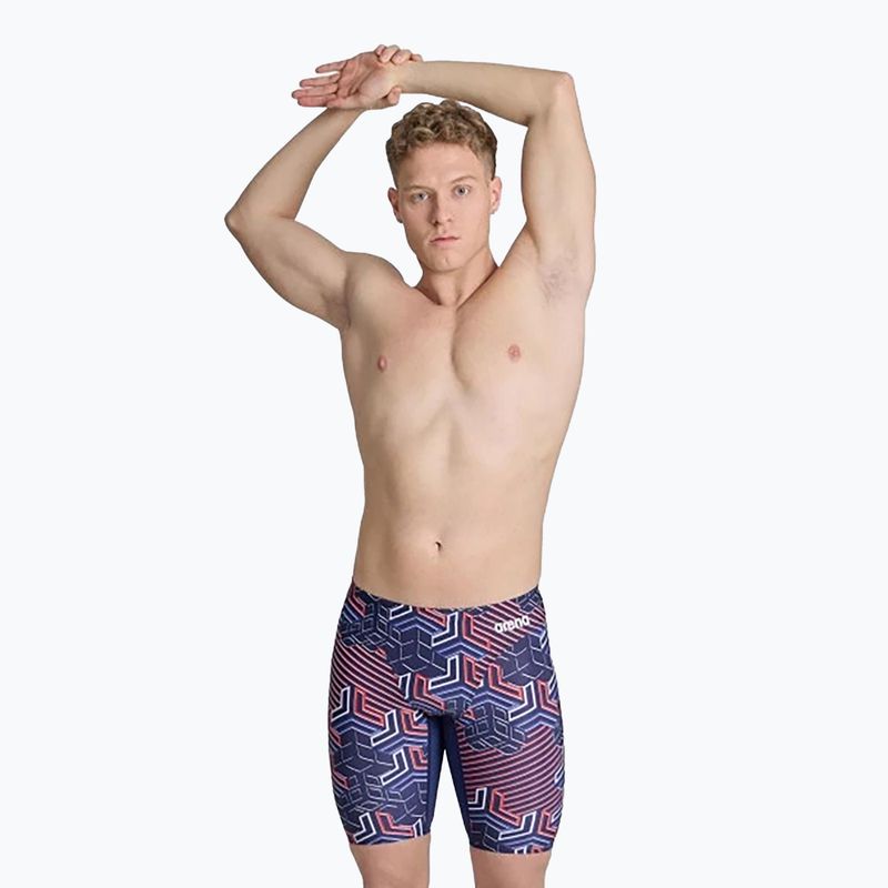 Плавки джаммери чоловічі arena Kikko Pro Swim Jammer navy/team redwhiteblue 5