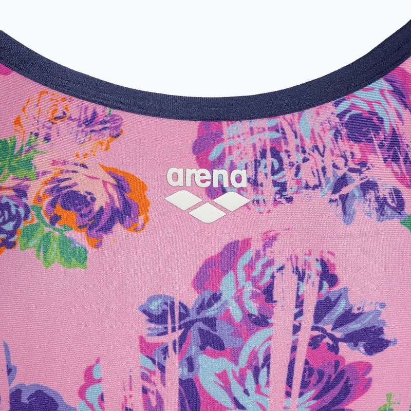 Купальник суцільний жіночий arena Rose Texture Swimsuit Xcross Back multi pink/navy 3