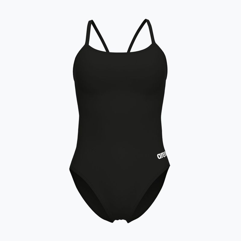 Купальник суцільний жіночий arena Lace Back Solid black/white