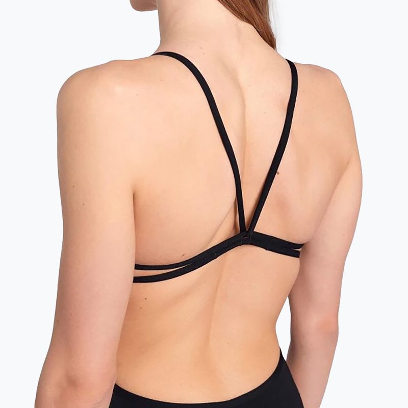 Купальник суцільний жіночий arena Lace Back Solid black/white 8