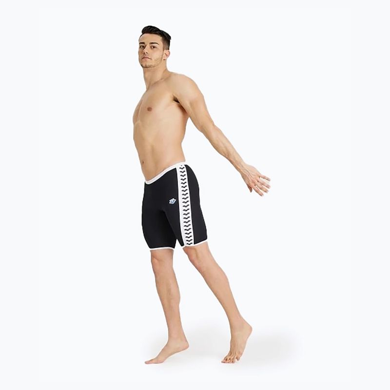 Плавки чоловічі arena Icons Swim Jammer Solid black/white 3