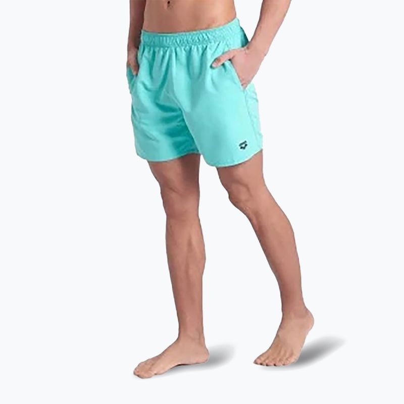 Шорти для плавання чоловічі arena Fundamentals Boxer R water/navy