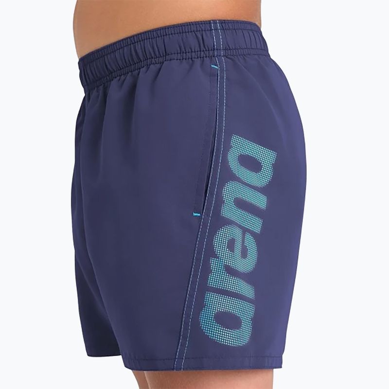 Плавки дитячі Arena Fundamentals Logo JR Boxer R navy/turquoise 8