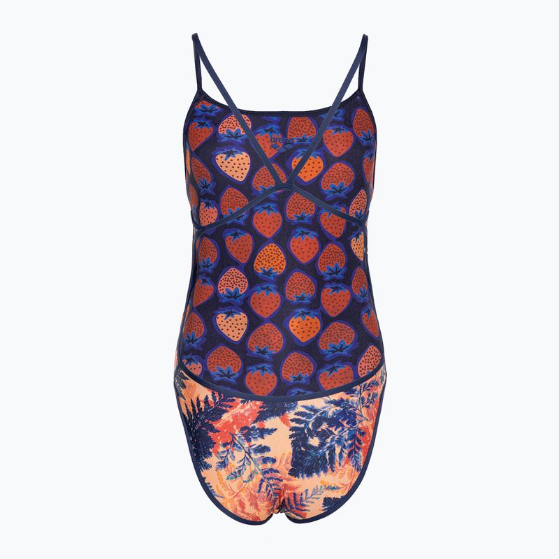 Купальник суцільний жіночий arena Reversible Swimsuit Challenge Back navy/multi 2