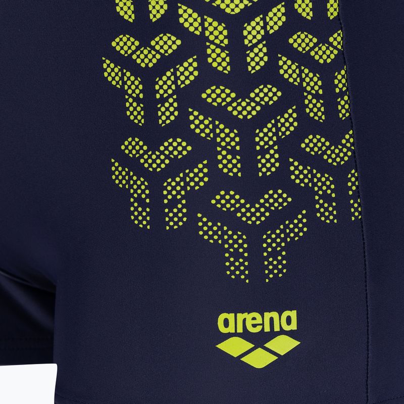 Плавки чоловічі arena Kikko V Swim Short navy/soft green 3