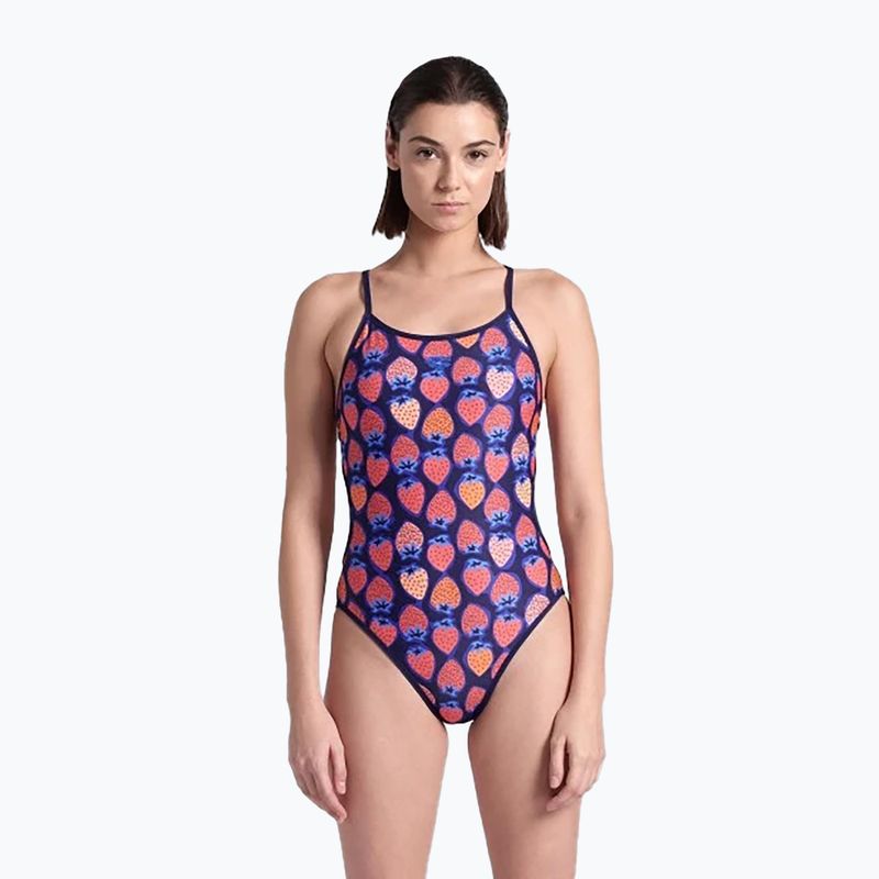 Купальник суцільний жіночий arena Reversible Swimsuit Challenge Back navy/multi 8