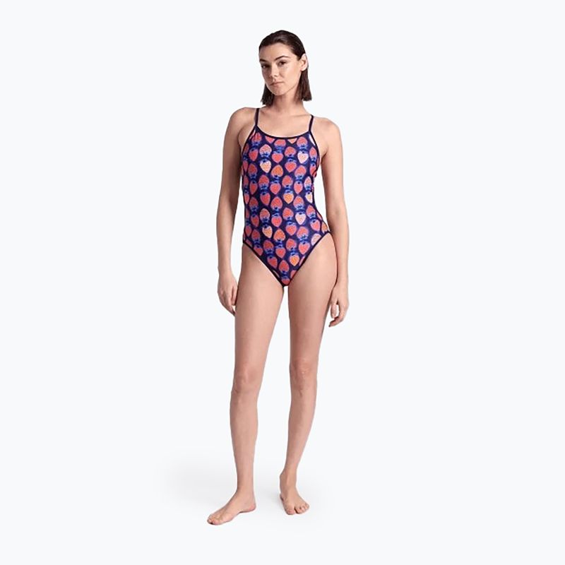 Купальник суцільний жіночий arena Reversible Swimsuit Challenge Back navy/multi 10