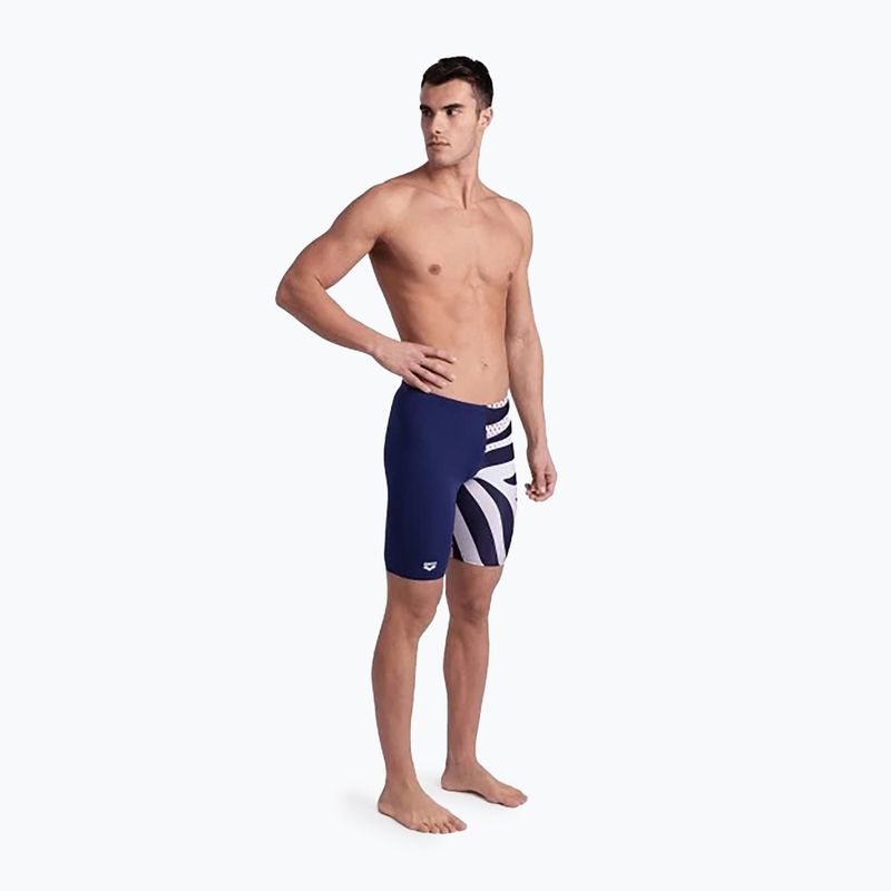 Плавки джаммери чоловічі arena Multi Stripes Swim Jammer navy/white multi 6