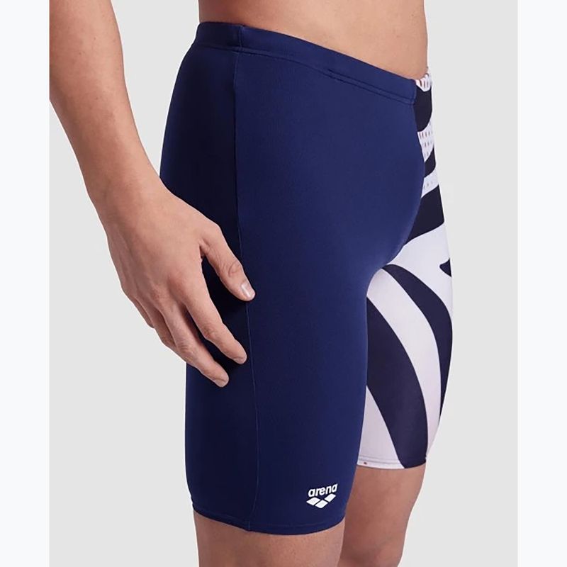 Плавки джаммери чоловічі arena Multi Stripes Swim Jammer navy/white multi 8