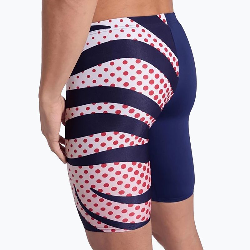 Плавки джаммери чоловічі arena Multi Stripes Swim Jammer navy/white multi 9