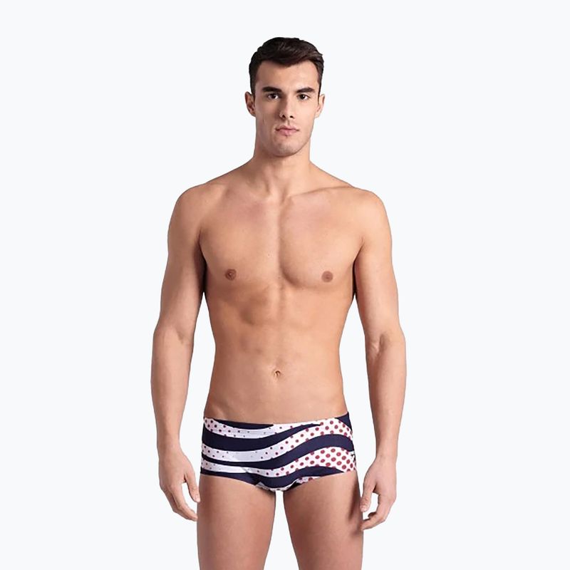 Плавки чоловічі arena Multi Stripes Swim Low Waist Short navy multi 4