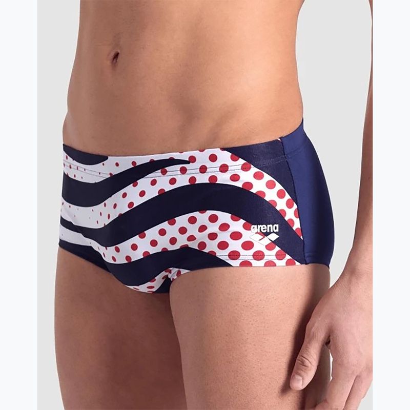 Плавки чоловічі arena Multi Stripes Swim Low Waist Short navy multi 7