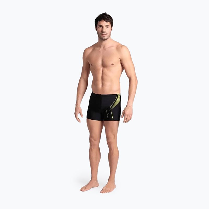 Плавки чоловічі Arena Dive Swim Short black/soft green 2