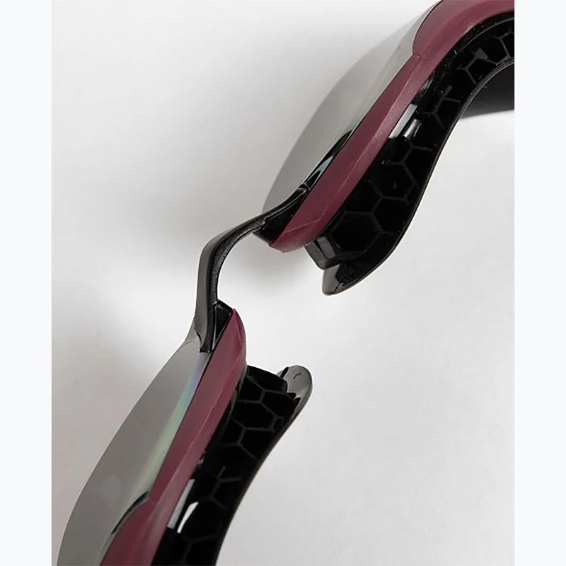 Окуляри для плавання Arena Air-Bold Swipe Mirror срібло/червоне вино 12