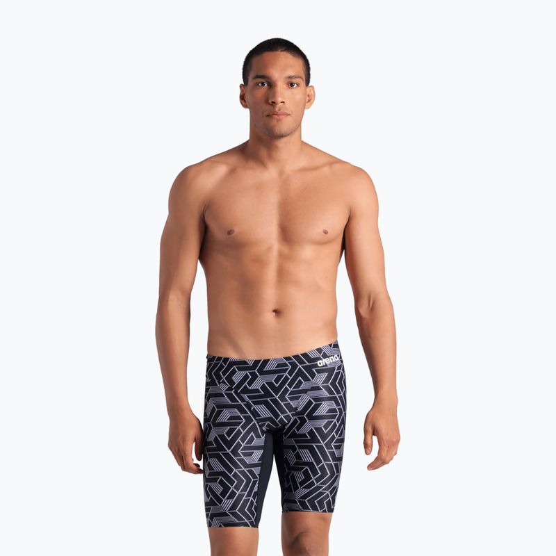 Плавки чоловічі arena Escape Swim Jammer black/team black 4