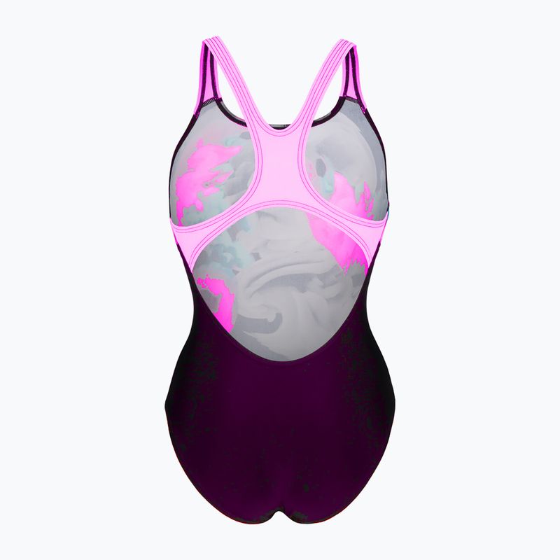 Купальник суцільний жіночий arena Imaginary Swim Pro Back black/shocking pink/multi 2