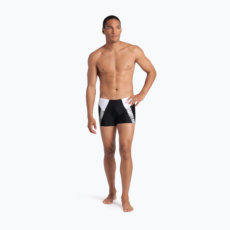 Боксерки для плавання чоловічі arena Stripe Swim Short black/white/multi 6