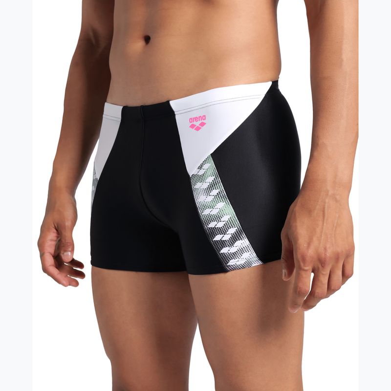 Боксерки для плавання чоловічі arena Stripe Swim Short black/white/multi 8