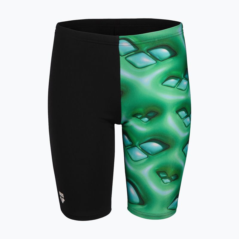 Плавки дитячі arena Foam Swim Jammer black/soft green multi