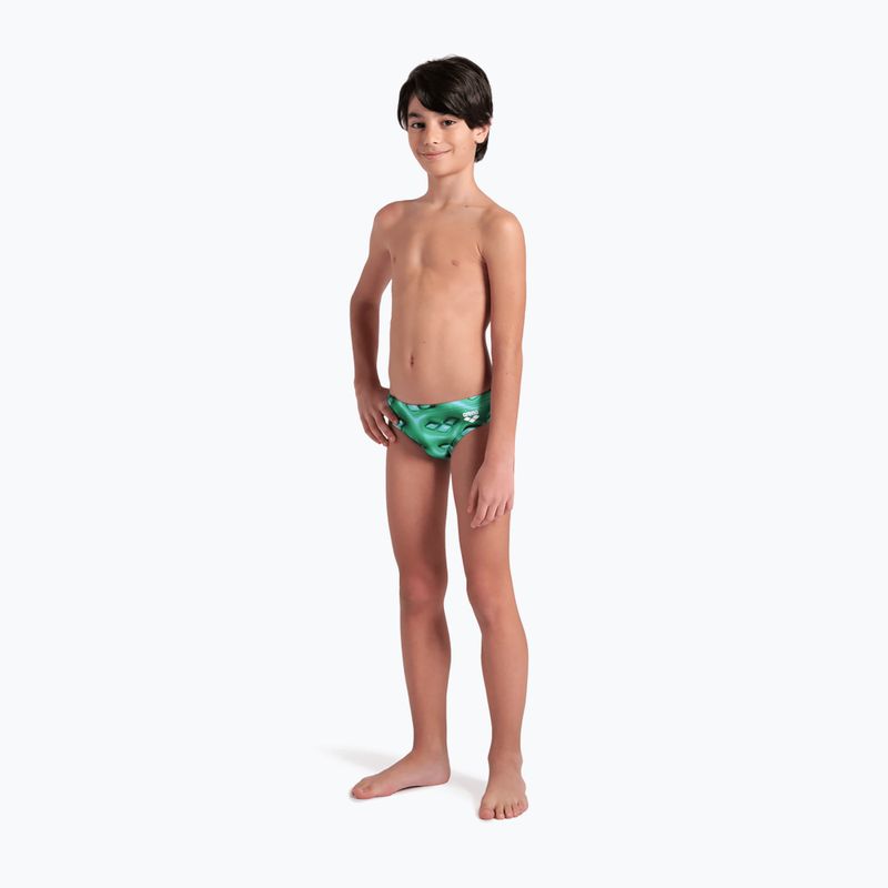 Плавки дитячі arena Foam Swim Briefs black/soft green multi 6