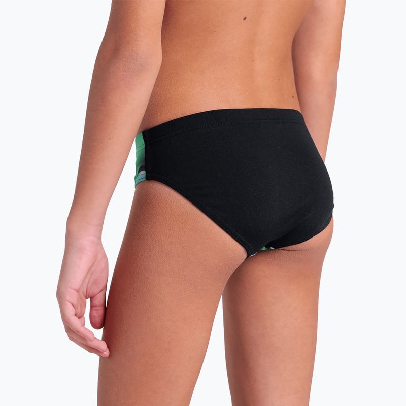 Плавки дитячі arena Foam Swim Briefs black/soft green multi 9