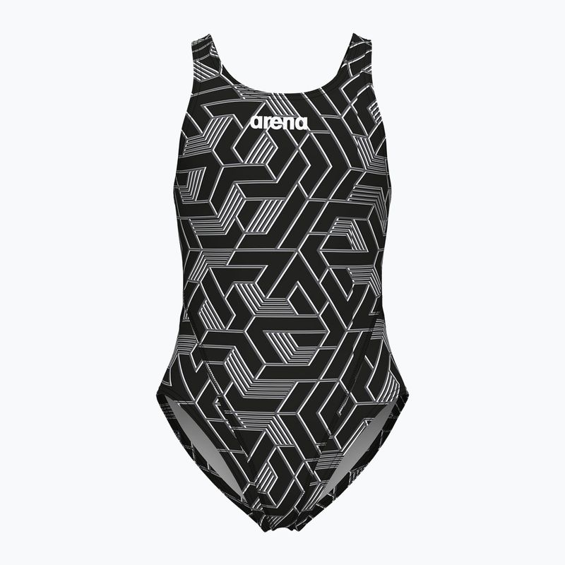 Купальник суцільний дитячий arena Escape Swim Tech L black/team black