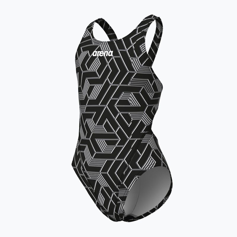 Купальник суцільний дитячий arena Escape Swim Tech L black/team black 4