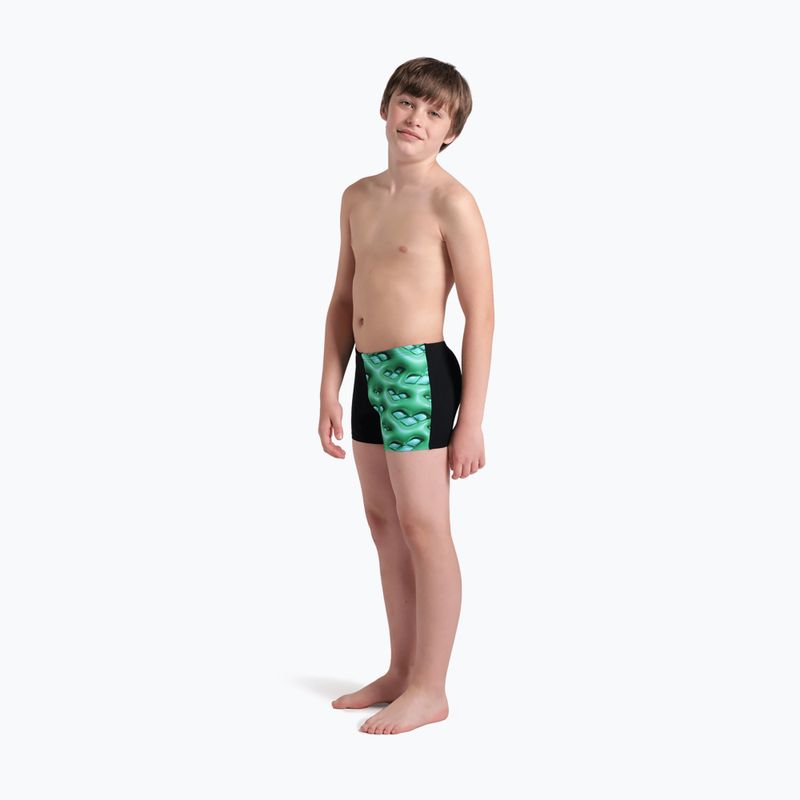 Боксерки для плавання дитячі arena Foam Swim Short black/soft green multi 6