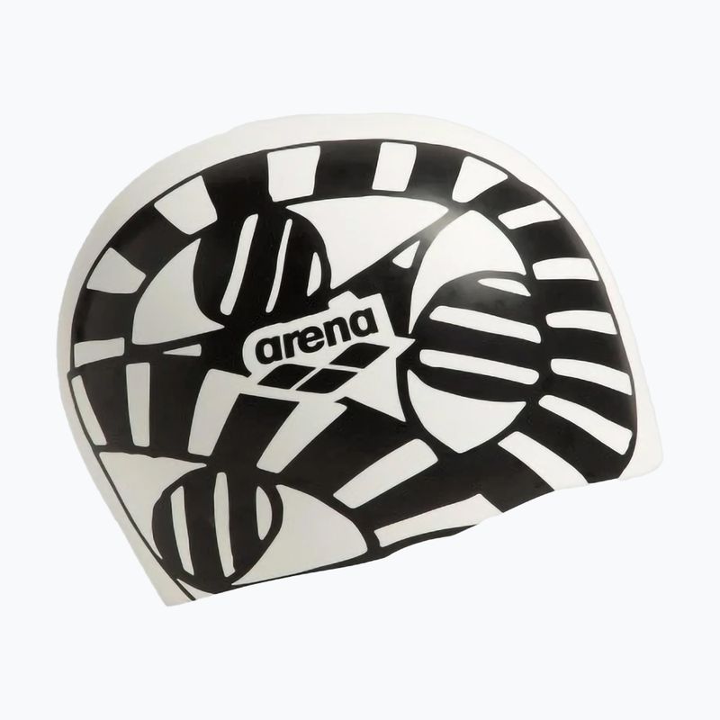 Шапочка для плавання arena Reversible Cap open your eyes/black