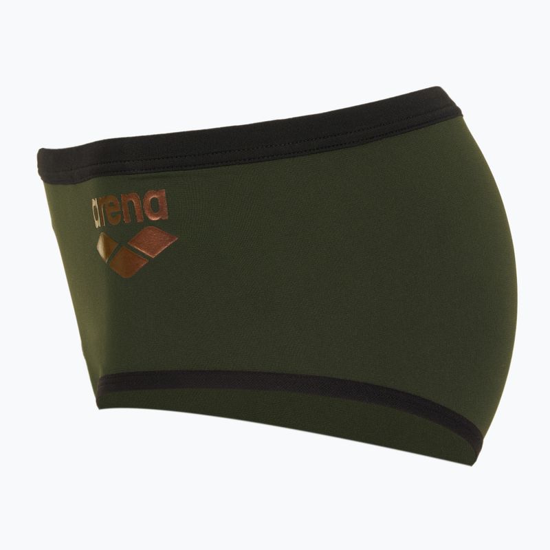 Боксерки для плавання чоловічі arena One Low Waist Short Big Logo dark sage/black 3